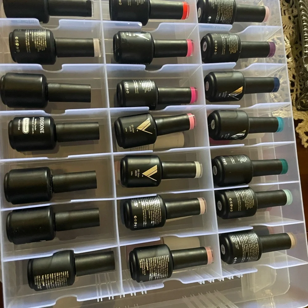 Valentino Black and Multicolor Nail Polish Organizer